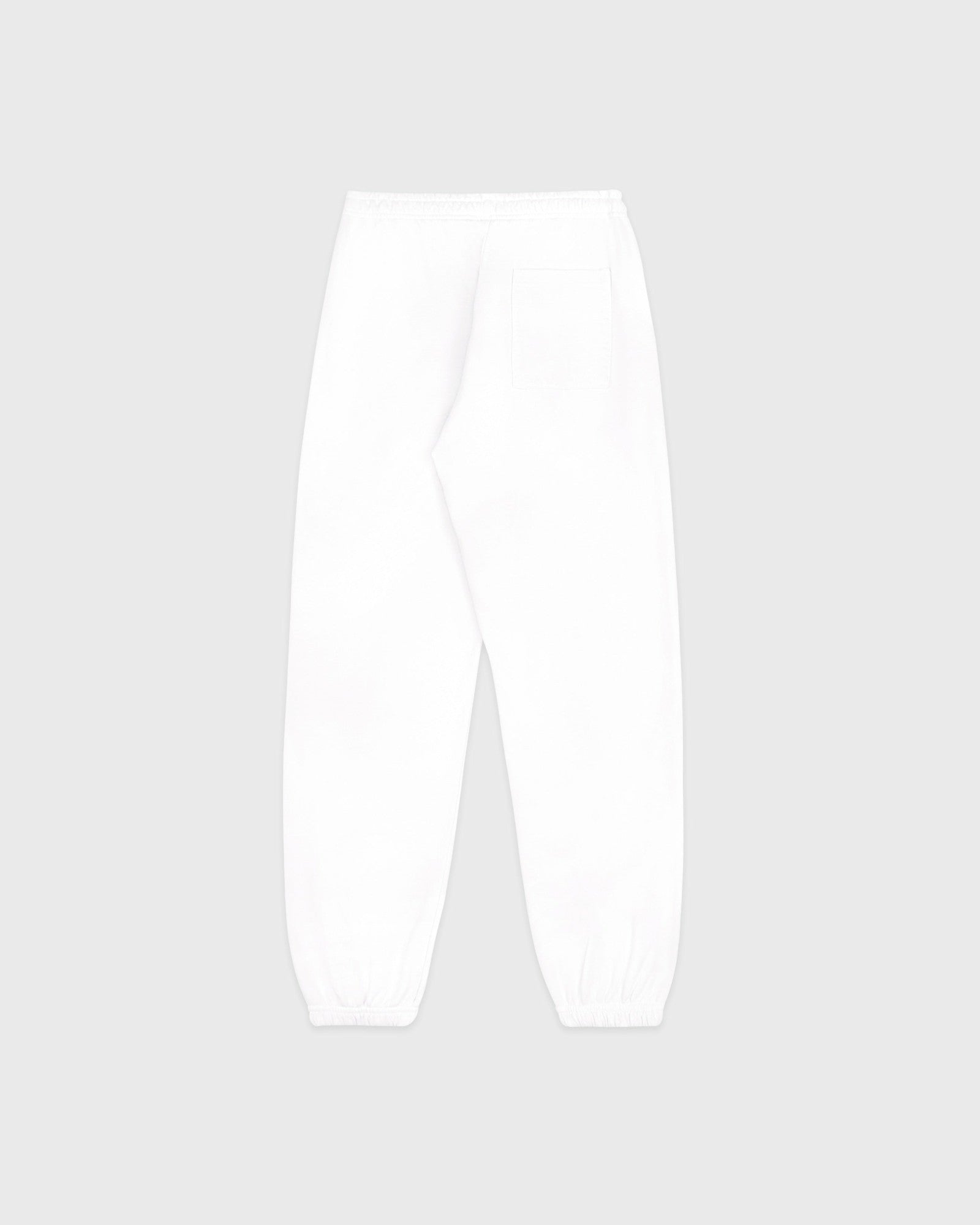 Serif Logo Embroidered Sweatpant - White/Navy