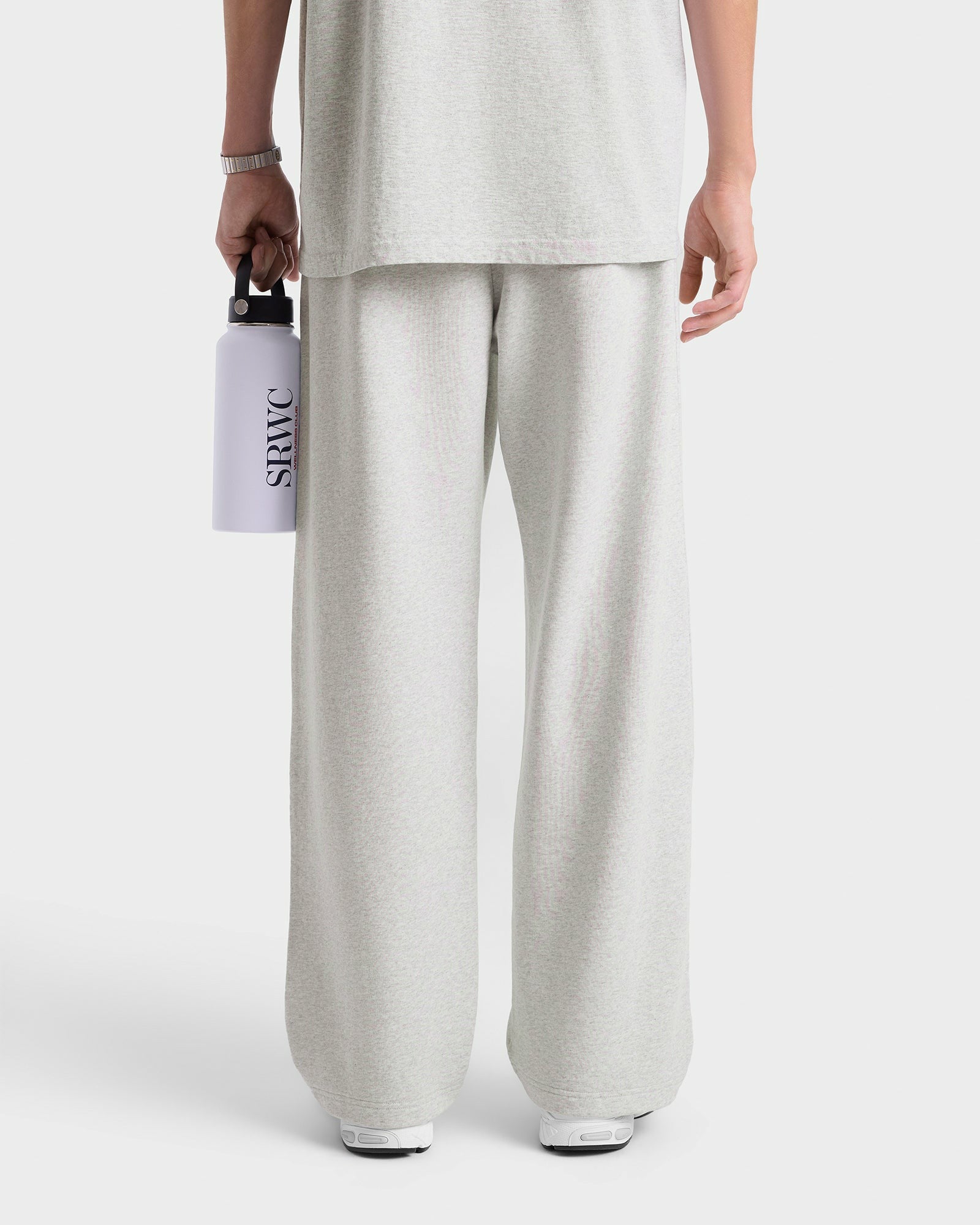 Nautical Embroidered Wide Sweatpant - Heather Gray