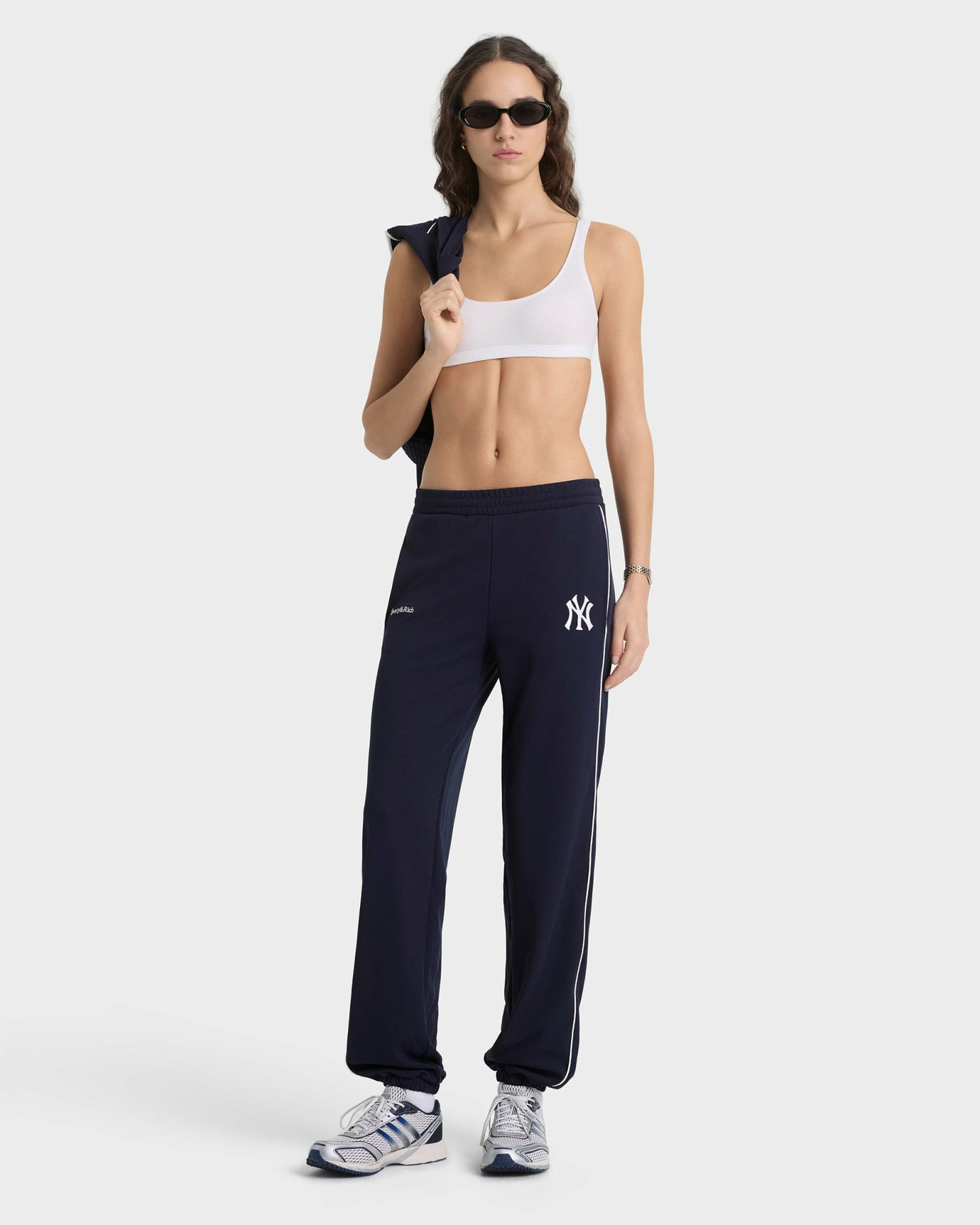 Heritage Yankees Serif 90S Elio Track Pant - Navy/White