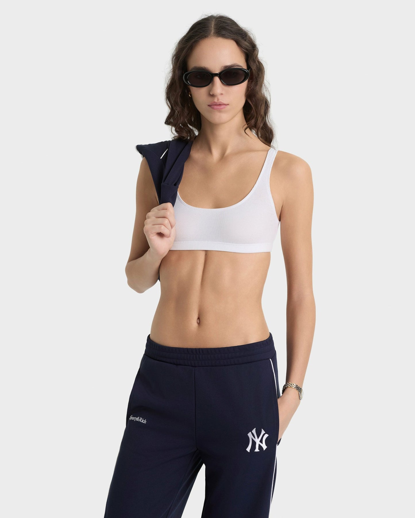 Heritage Yankees Serif 90S Elio Track Pant - Navy/White