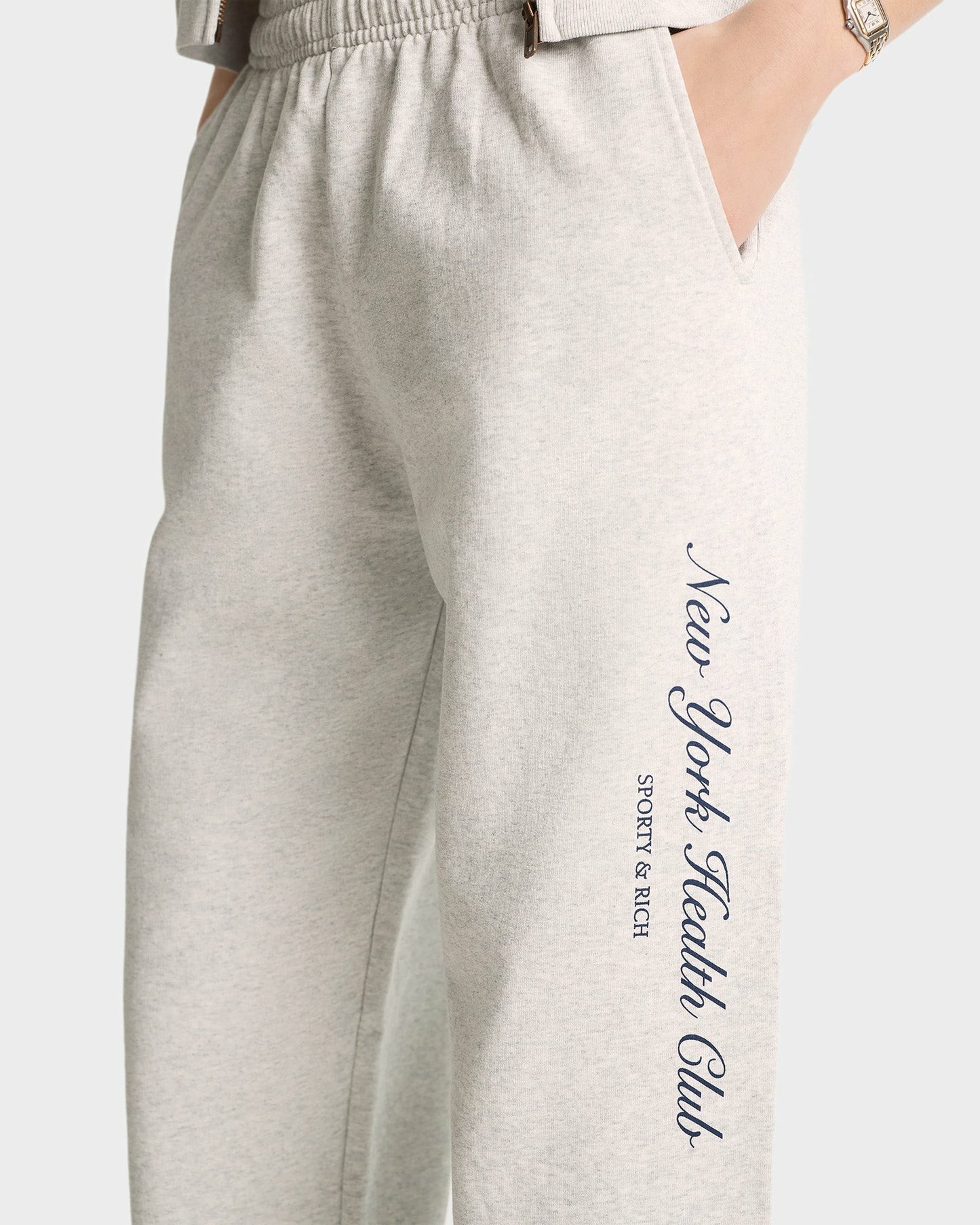 NY Health Club Sweatpant - Heather Gray/Navy