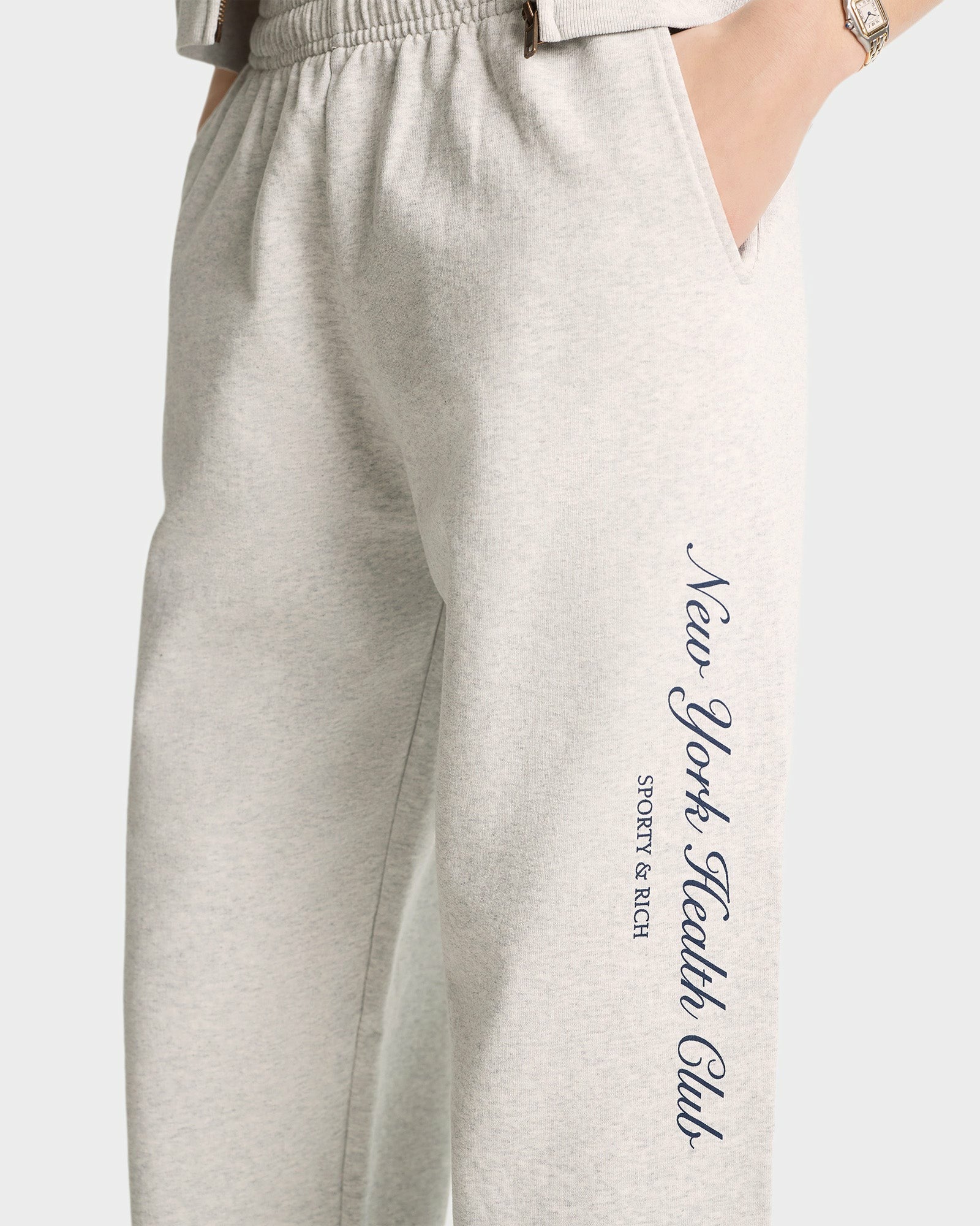 NY Health Club Sweatpant - Heather Gray/Navy