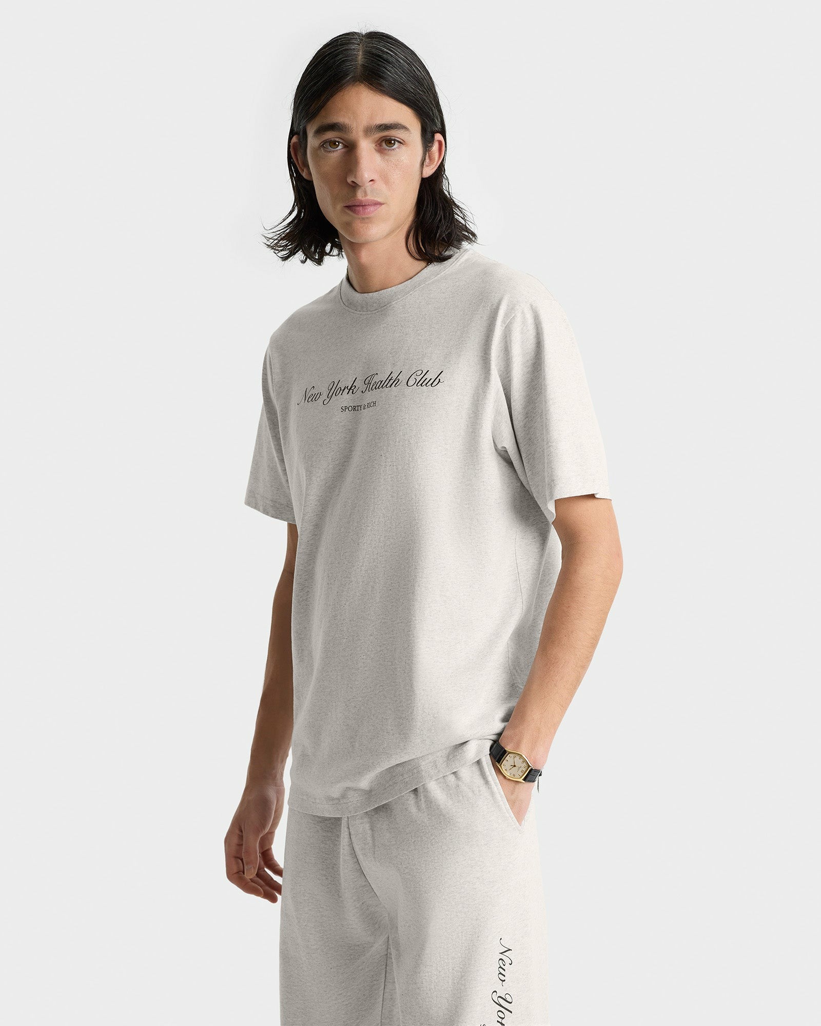 NY Health Club Sweatpant - Heather Gray/Navy