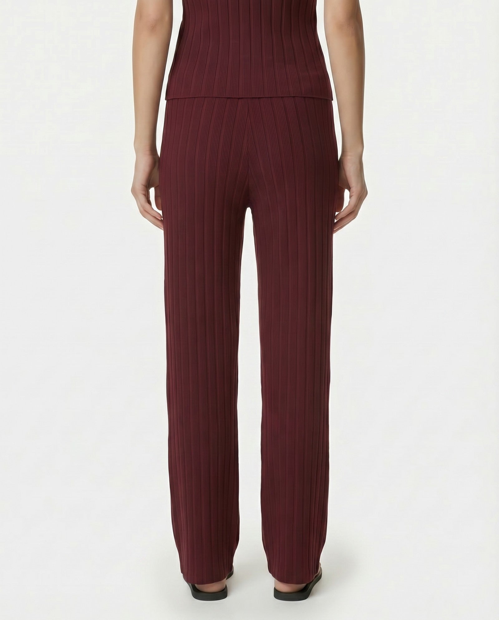 SRC Ribbed Trousers - Bordeaux