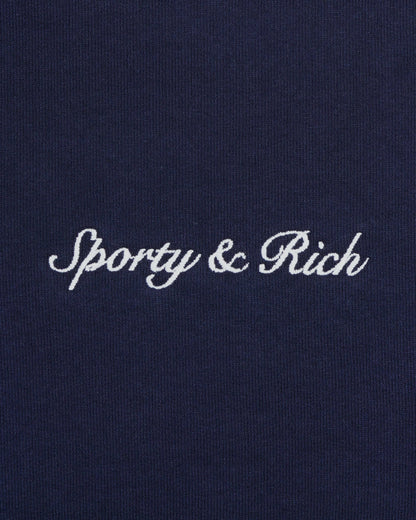 Syracuse Embroidered Sweatpant - Navy/White