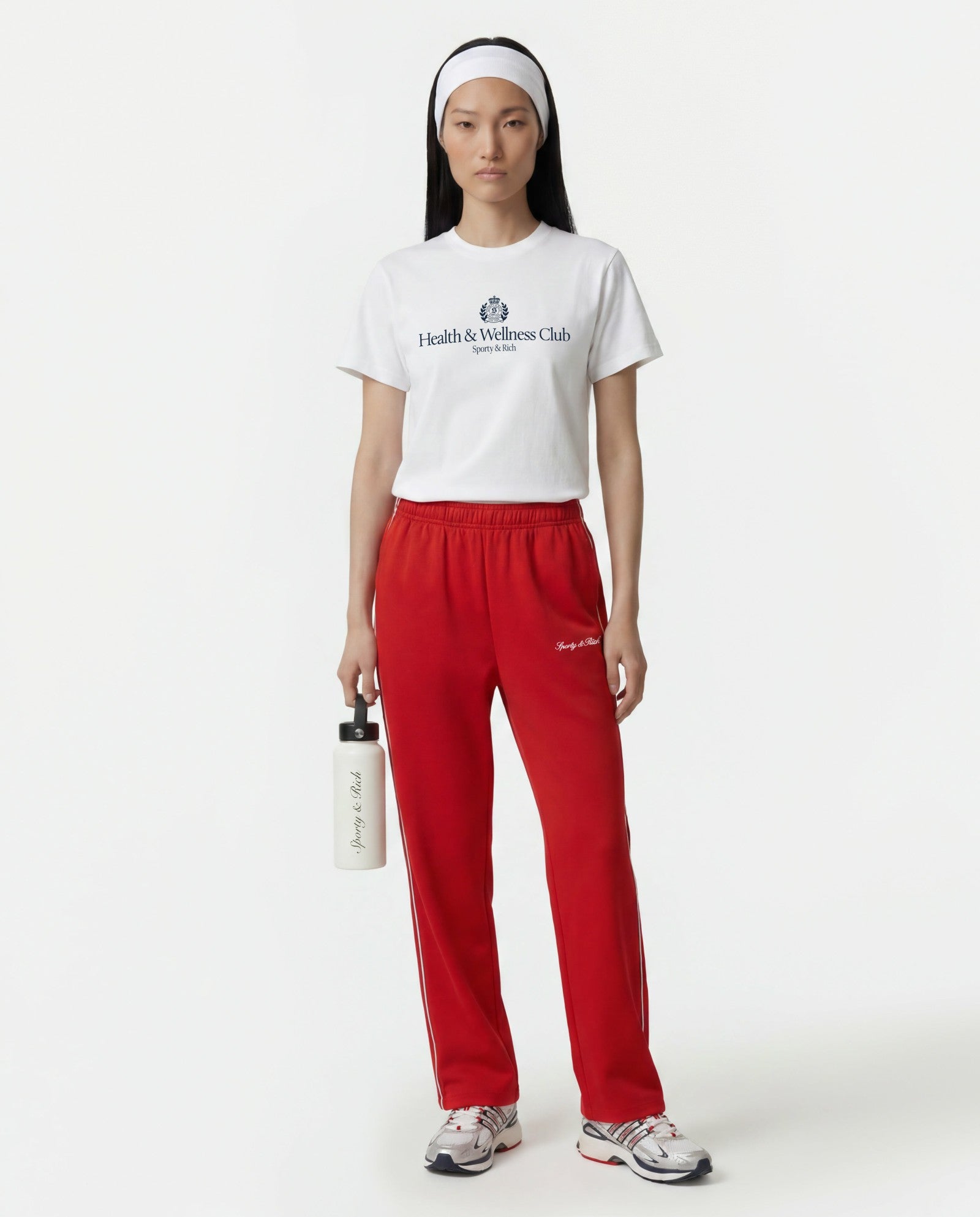 Signature Logo Retro Track Pant - Ruby