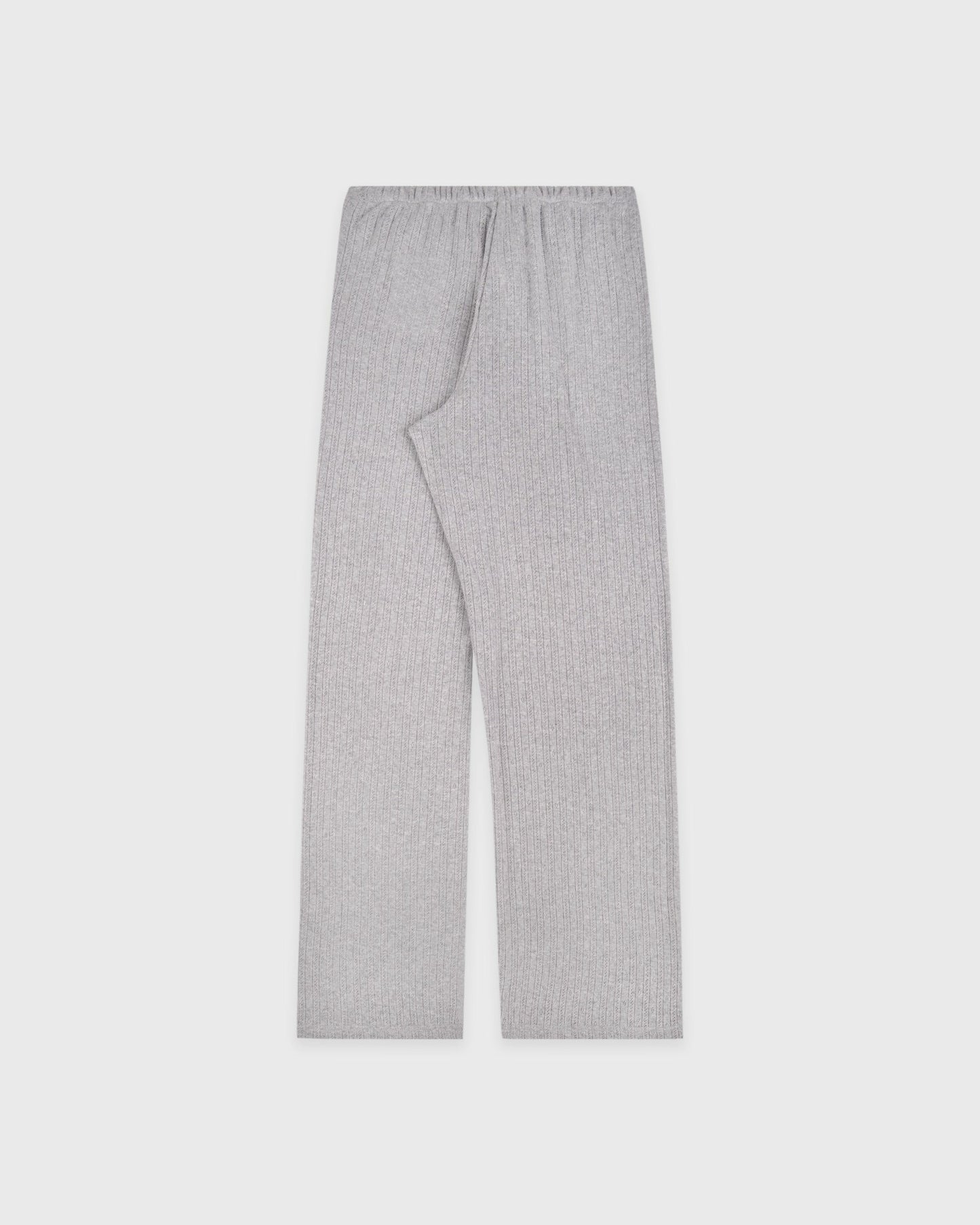 Signature Logo Pointelle Trousers - Heather Gray