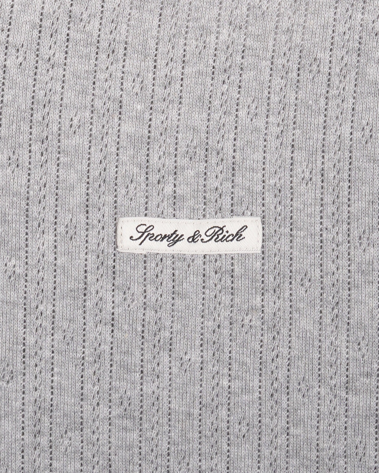 Signature Logo Pointelle Trousers - Heather Gray