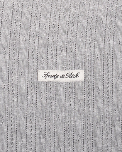 Signature Logo Pointelle Trousers - Heather Gray