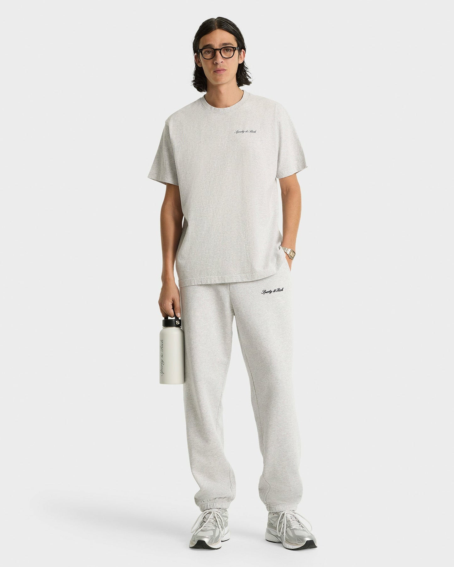Syracuse Embroidered Sweatpant - Heather Gray/Navy