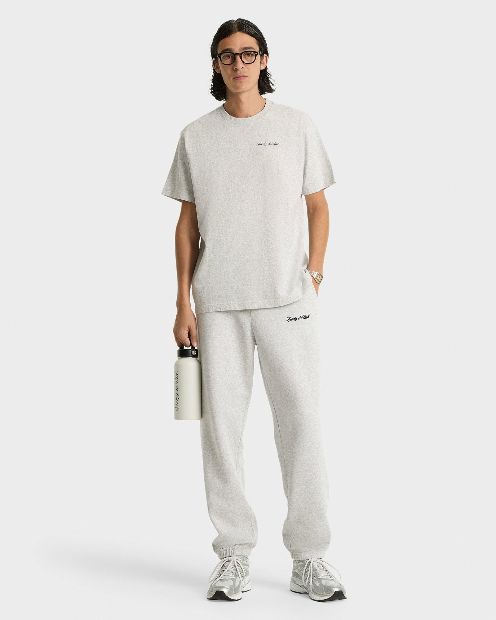 Syracuse Embroidered Sweatpant - Heather Gray/Navy