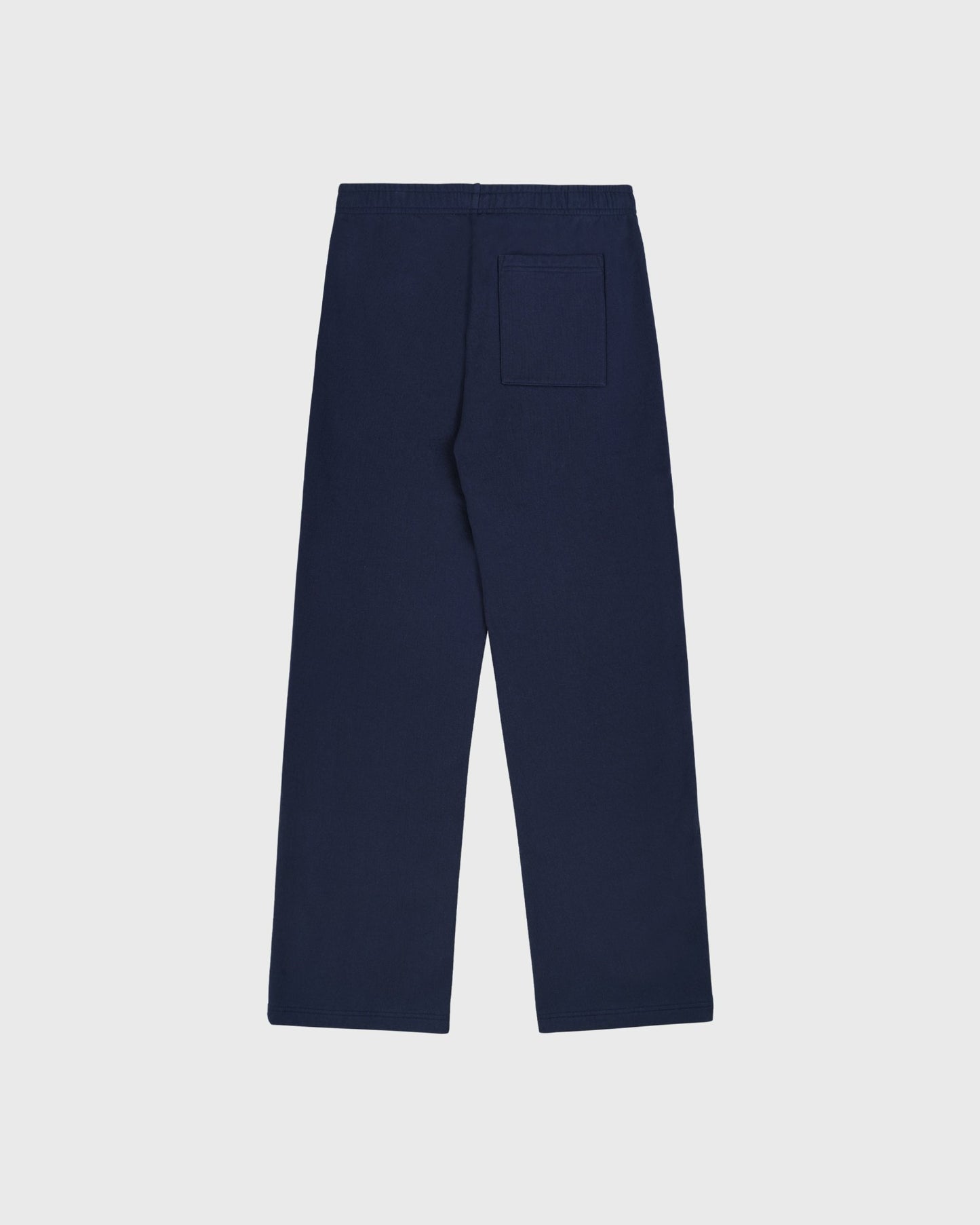 Serif Logo Wide Sweatpant - Navy/White