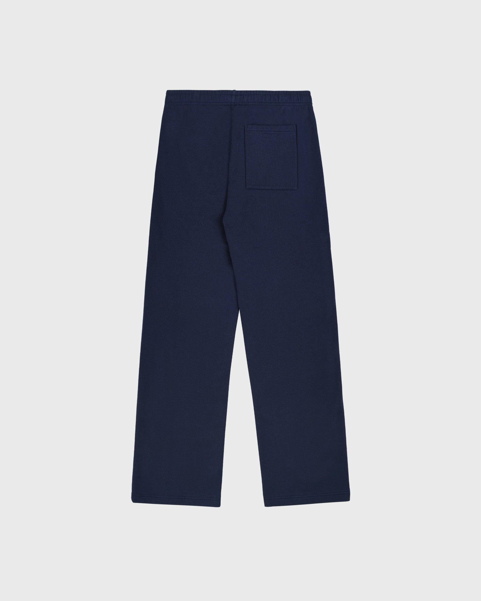 Serif Logo Wide Sweatpant - Navy/White