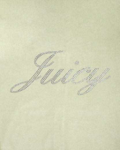 Juicy Script Velour Sweatpant - Sage