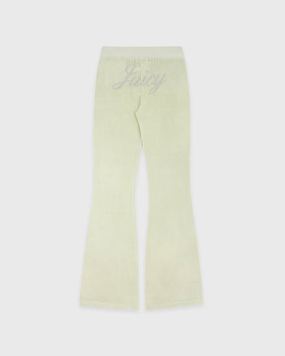 Juicy Script Velour Sweatpant - Sage