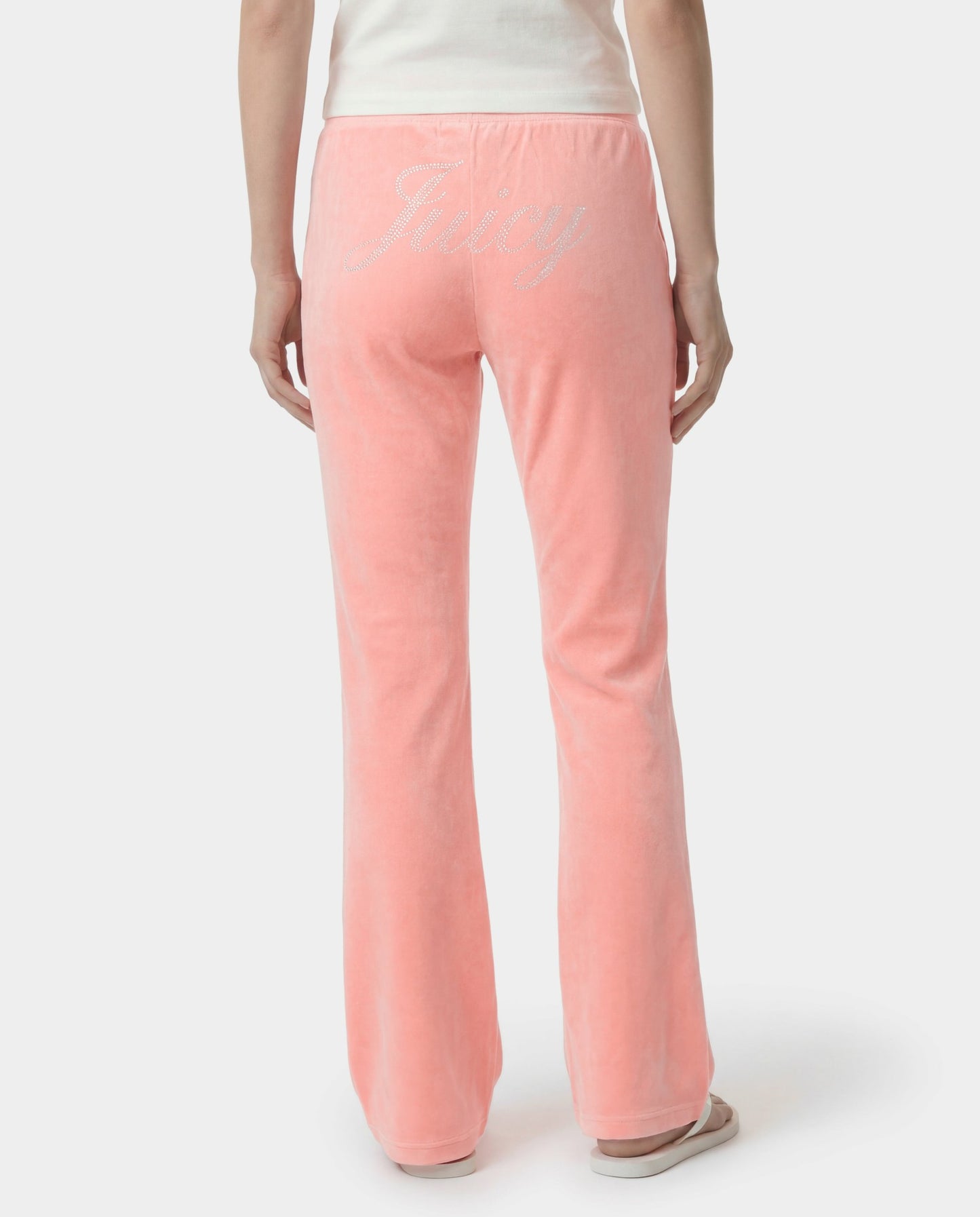 Juicy Script Velour Sweatpant - Rose