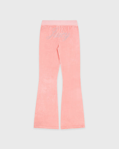 Juicy Script Velour Sweatpant - Rose