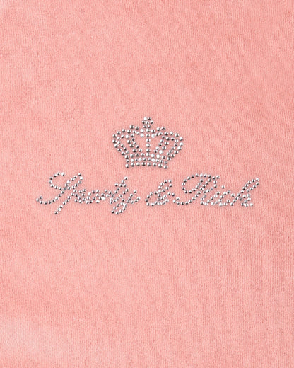 Juicy Script Velour Sweatpant - Rose