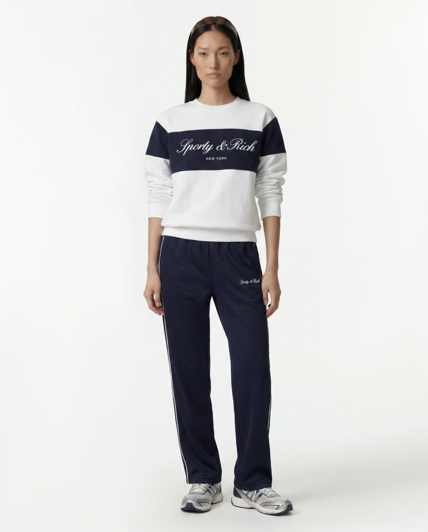Signature Logo Retro Track Pant - Dark Navy