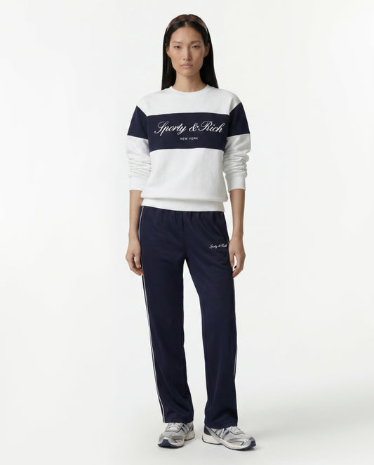 Signature Logo Retro Track Pant - Dark Navy