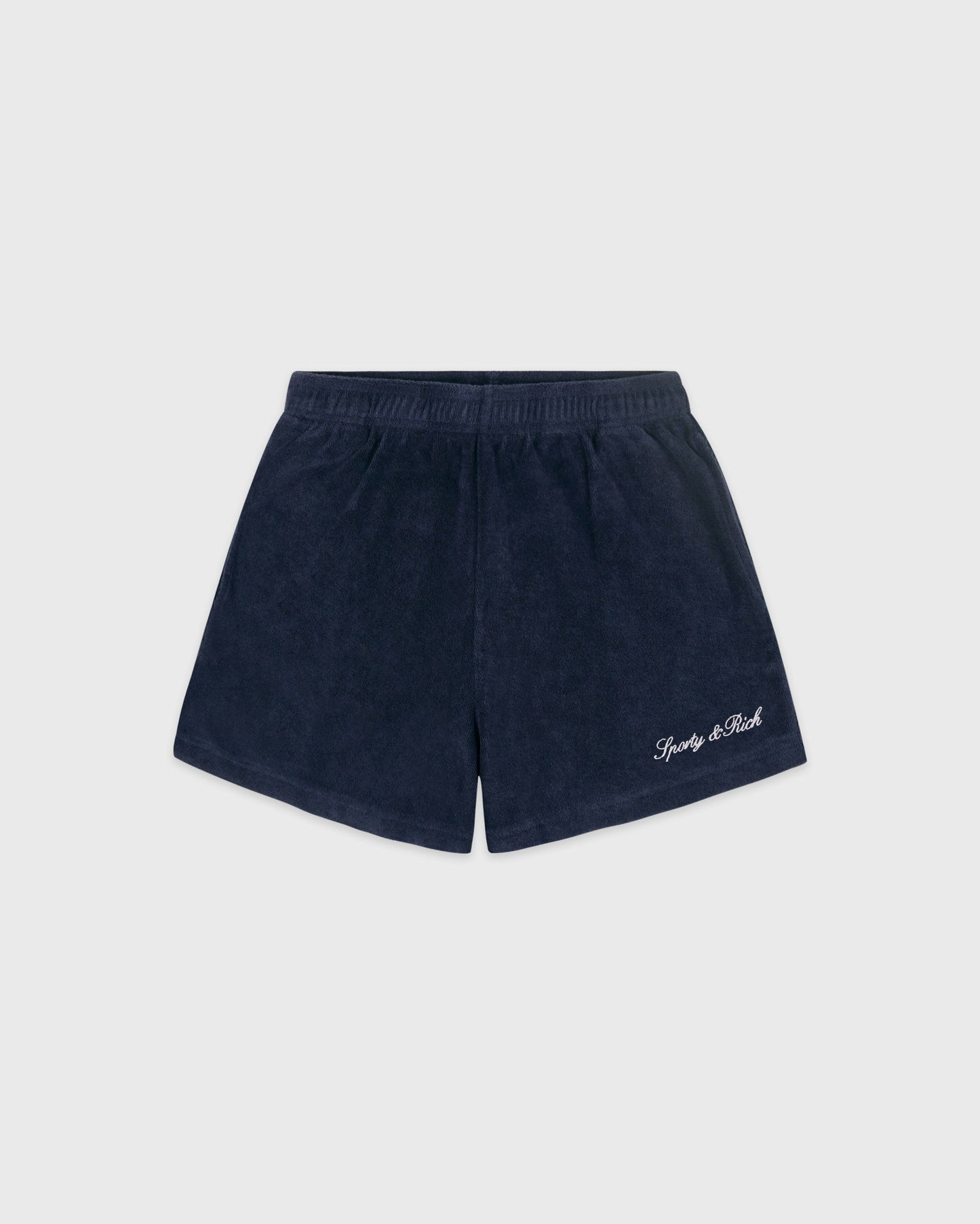 Signature Logo Terry Short - Light Navy/White