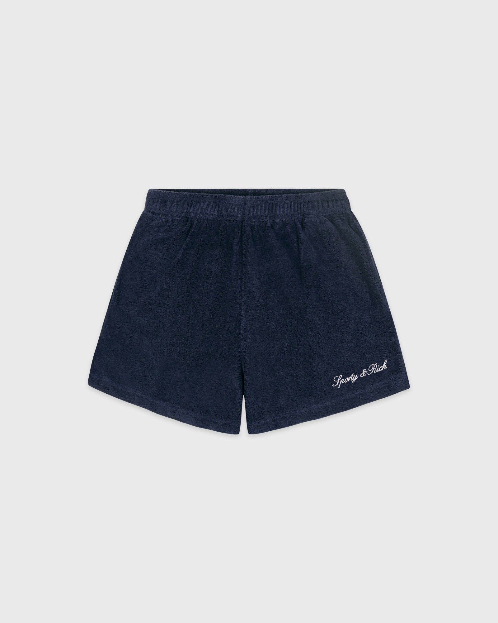 Signature Logo Terry Short - Light Navy/White