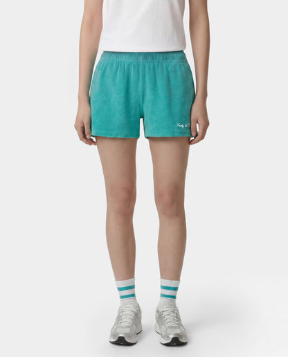 Signature Logo Terry Short - Amalfi Green/White