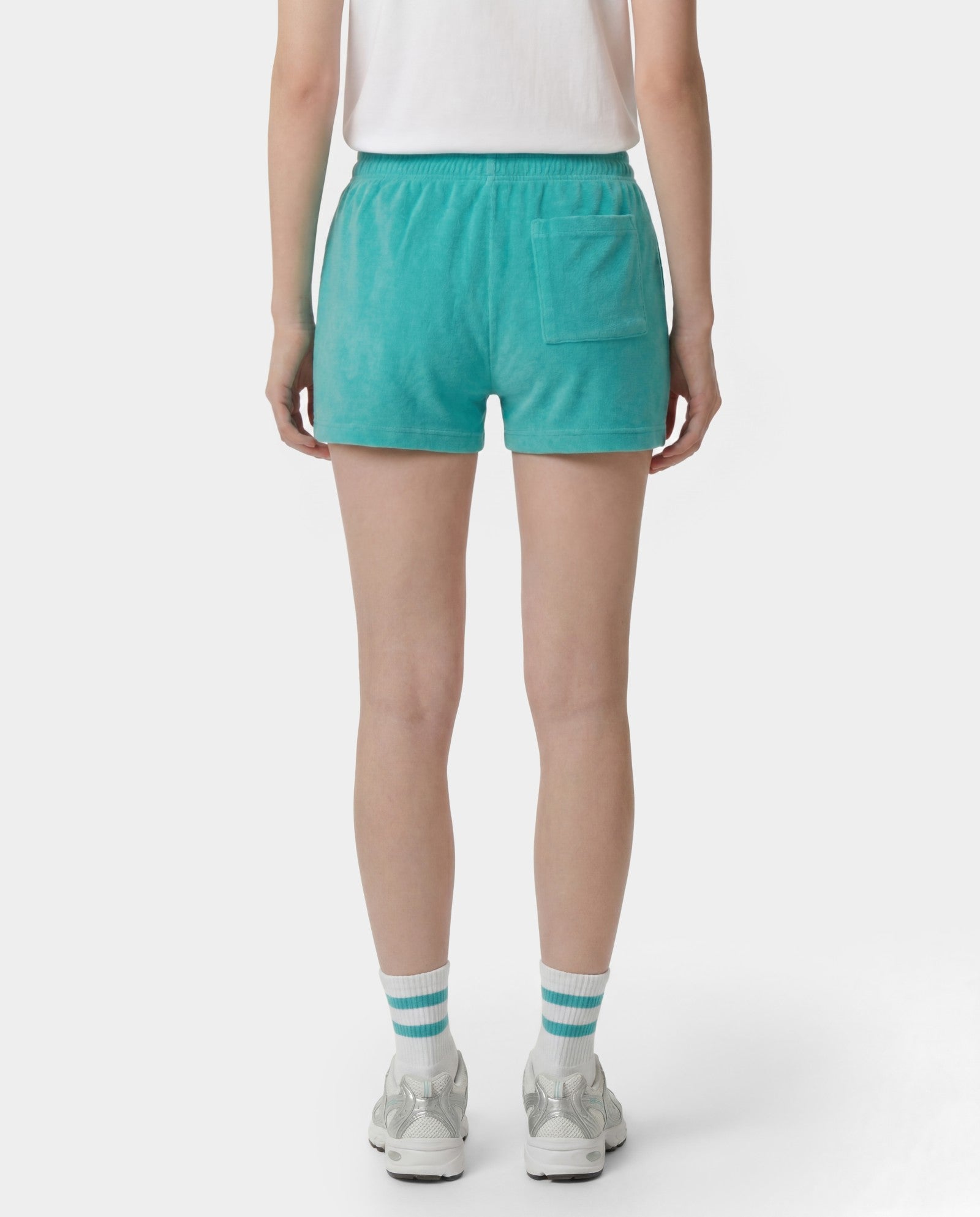Signature Logo Terry Short - Amalfi Green/White
