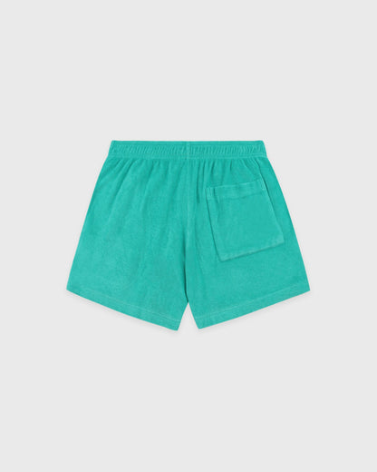 Signature Logo Terry Short - Amalfi Green/White