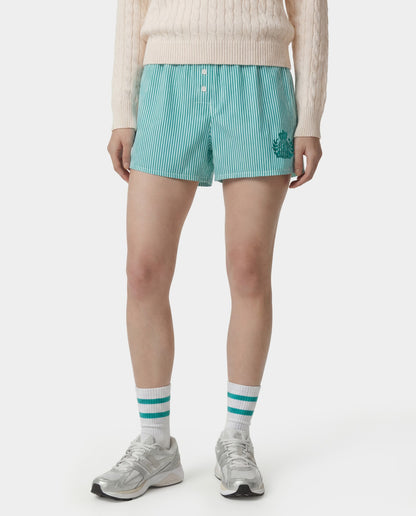 NY Crest Mini Boxer - Amalfi Green Striped