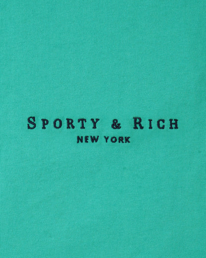 Title Embroidered Gym Short - Amalfi Green/Light Navy