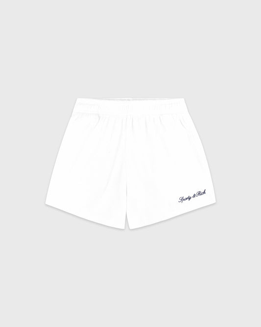 Signature Logo Terry Short - White/Light Navy