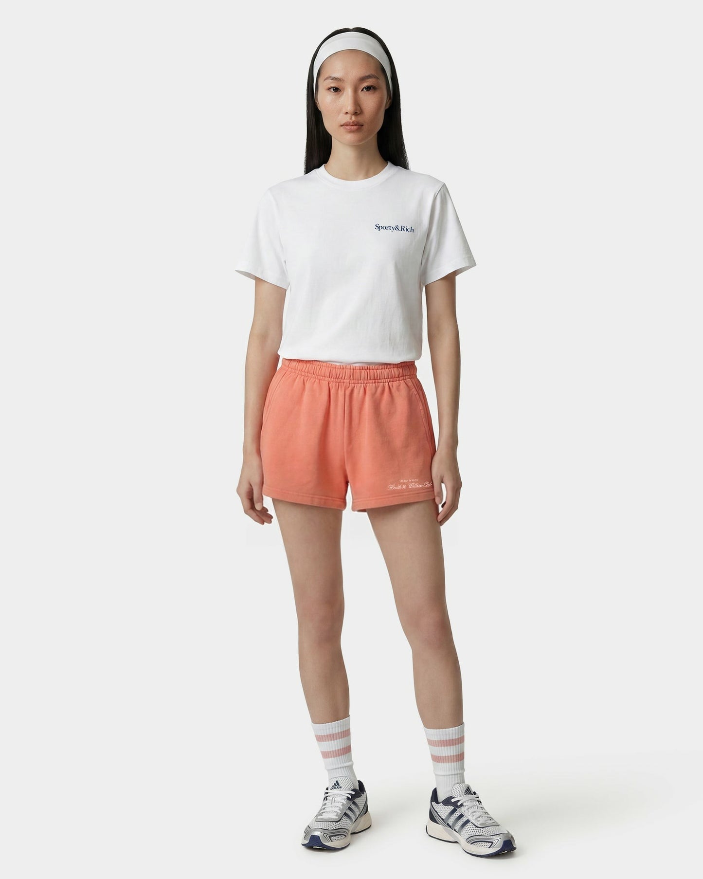 H&W Club Disco Short - Flamingo/White