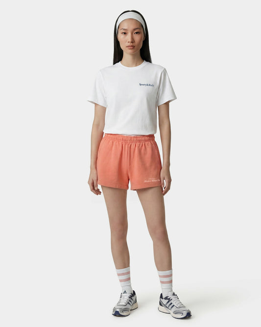 H&W Club Disco Short - Flamingo/White