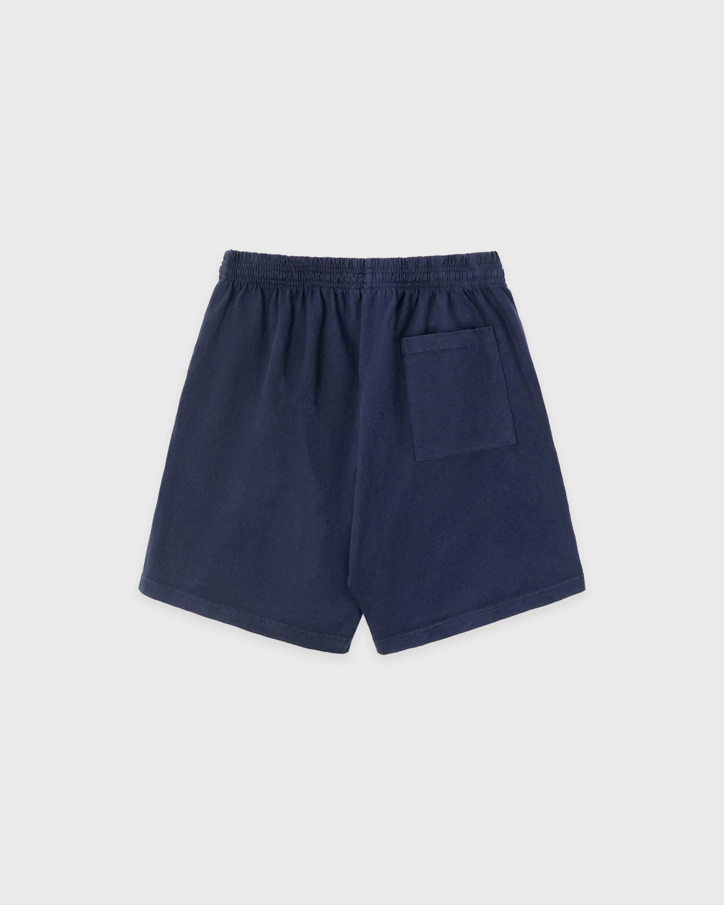 NY Crest Embroidered Gym Short - Light Navy/White