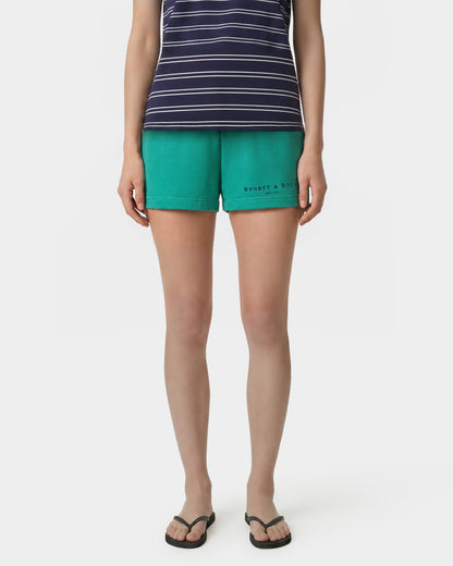Title Embroidered Disco Short - Amalfi Green/Light Navy
