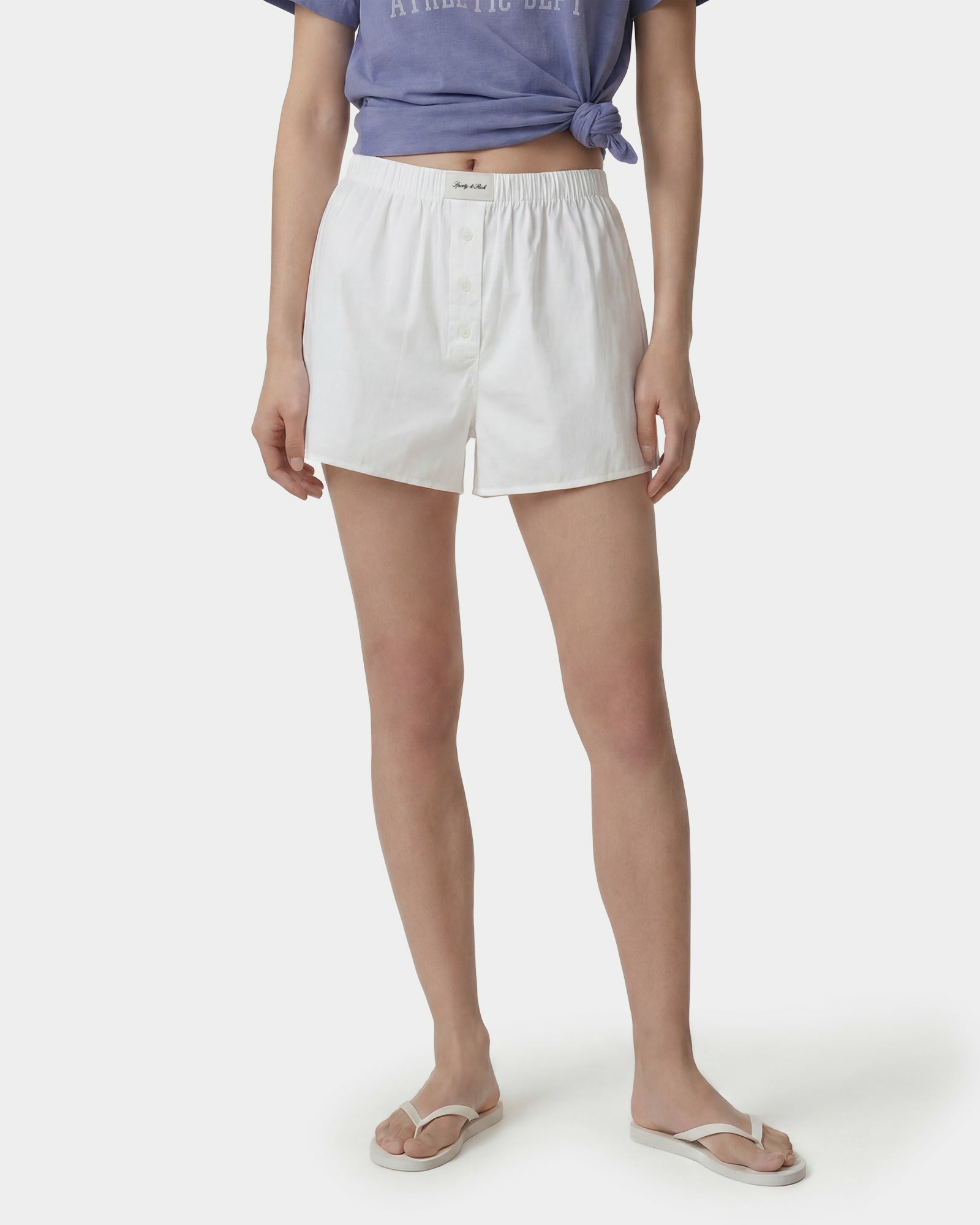 Signature Logo Ring Short - White