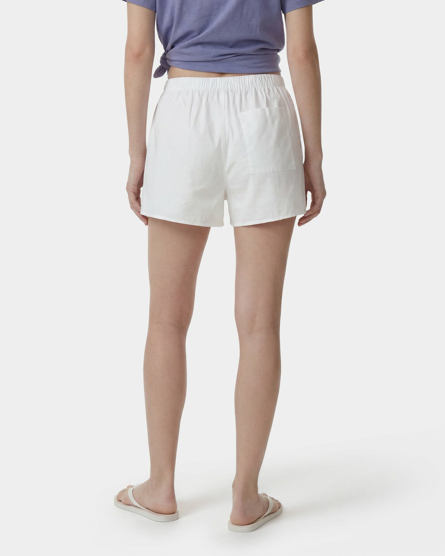Signature Logo Ring Short - White