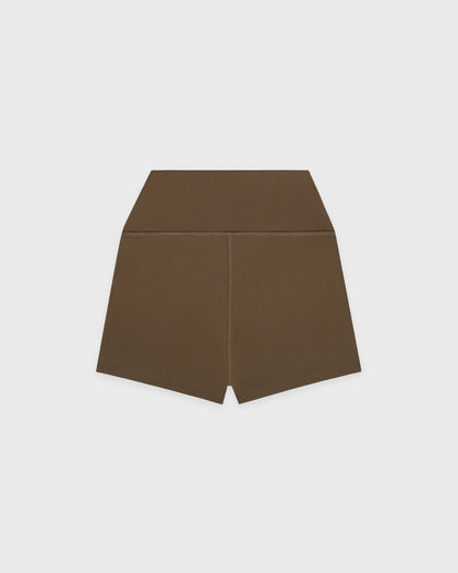 Serif Logo Mini Biker Short - Sand