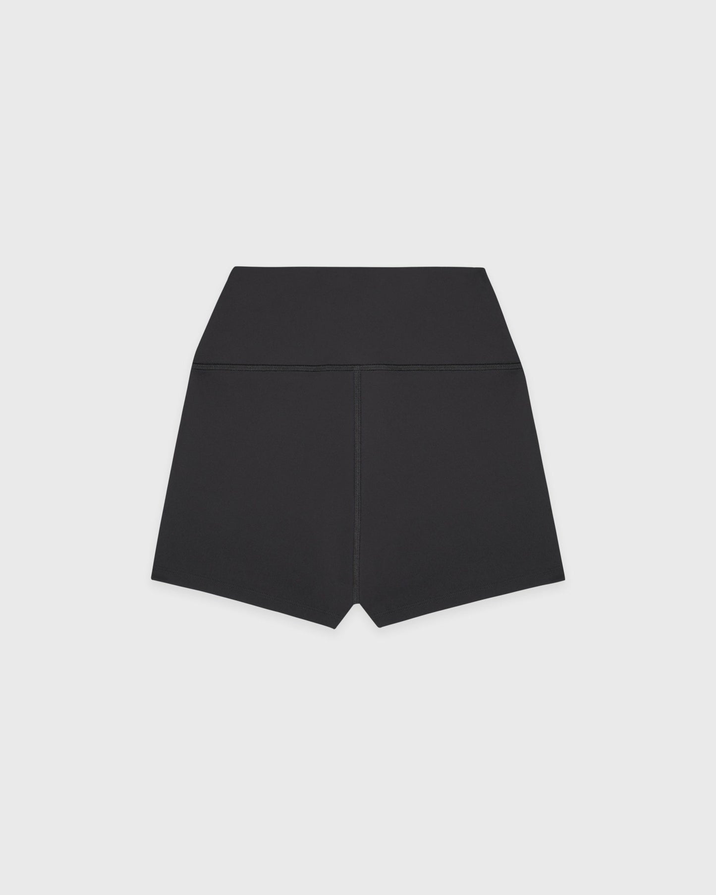 Serif Logo Mini Biker Short - Carbon