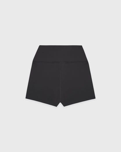 Serif Logo Mini Biker Short - Carbon
