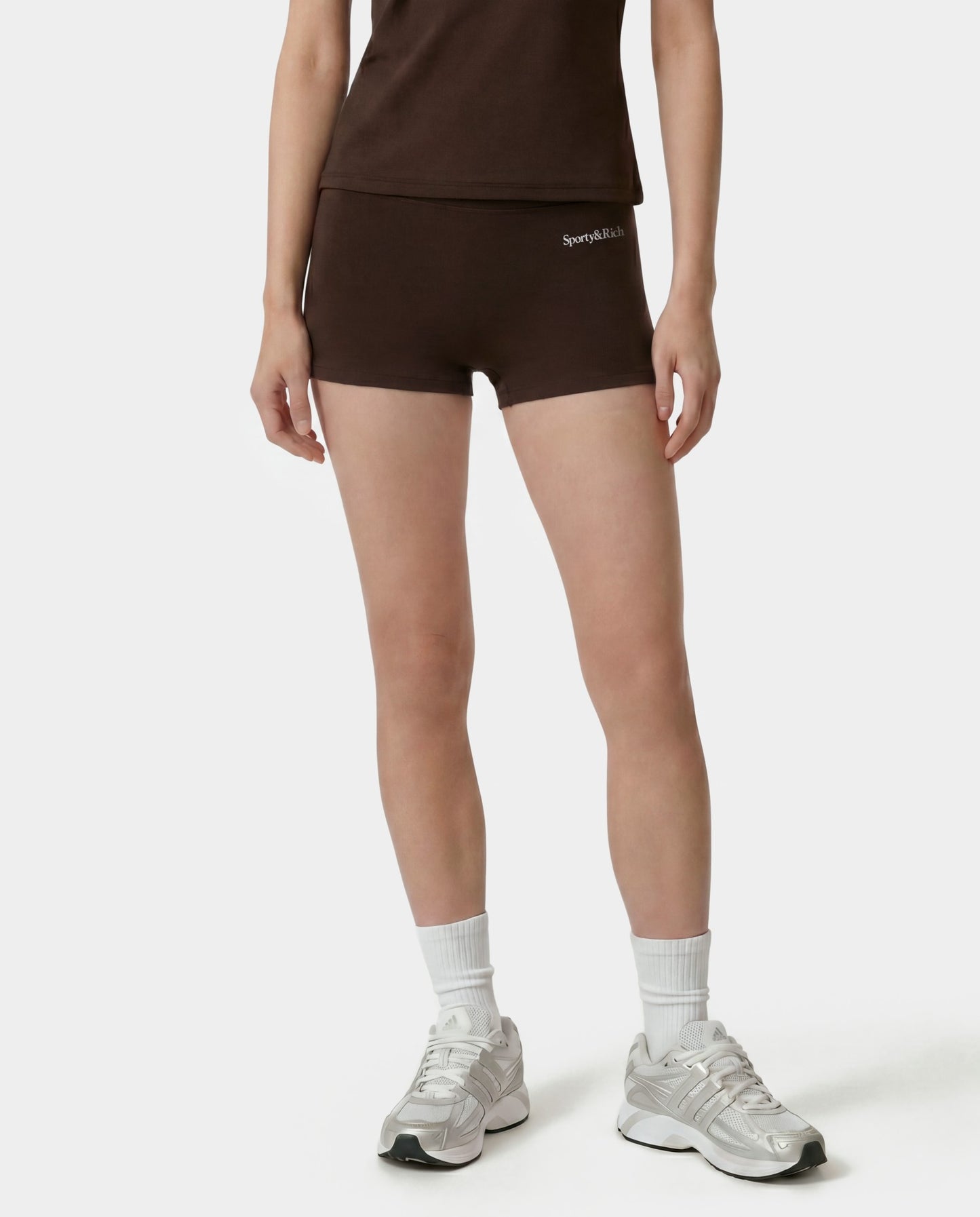 Serif Logo Mini Biker Short - Cioco