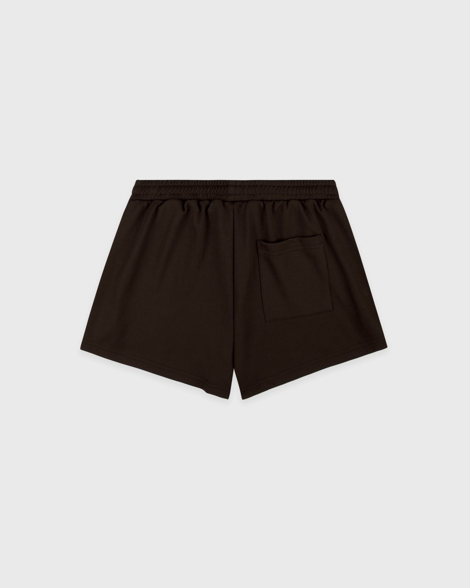 Serif Logo Retro Track Short - Cioco/White