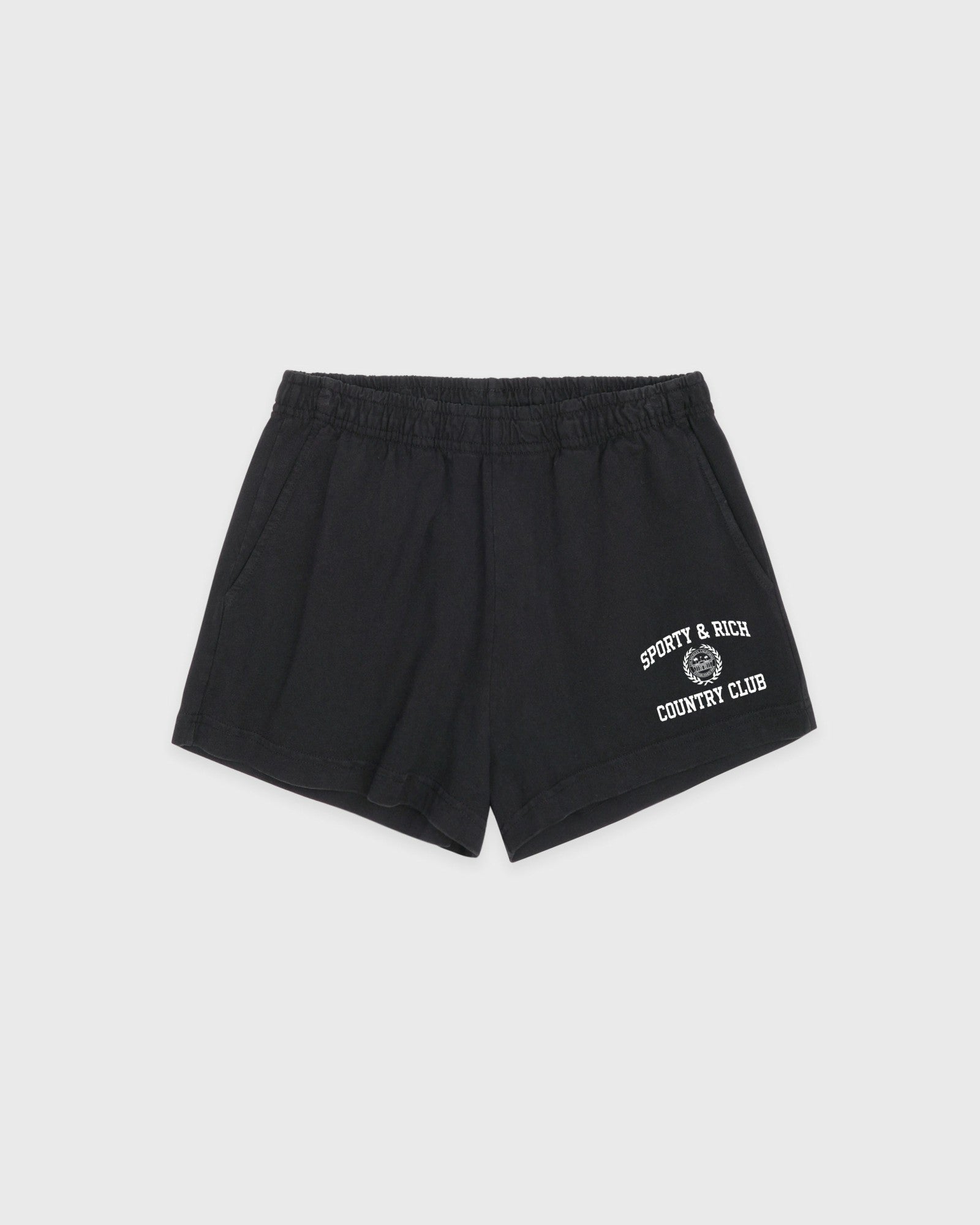 Varsity Crest Disco Short - Carbon