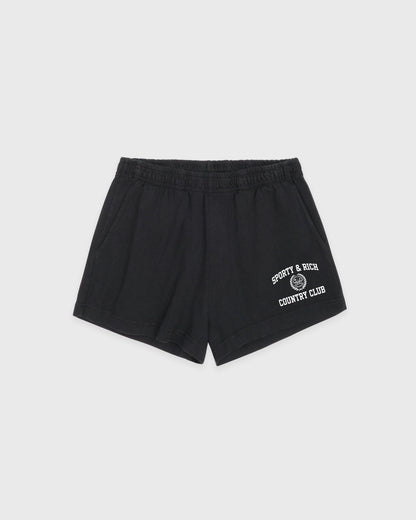 Varsity Crest Disco Short - Carbon