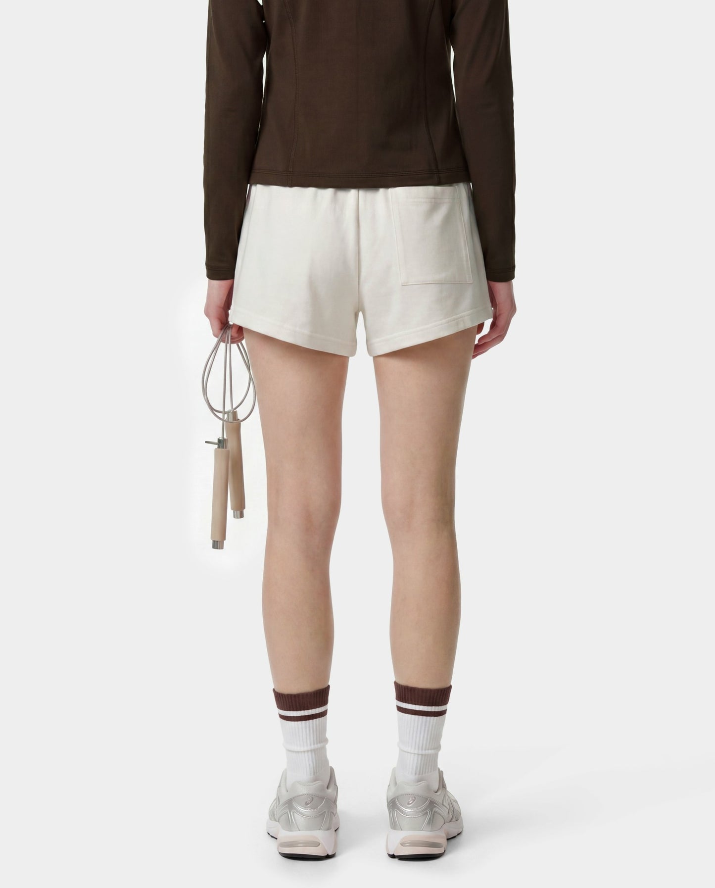 SR Sport Embroidered Disco Short - Ecru