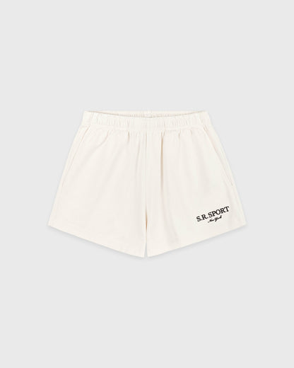 SR Sport Embroidered Disco Short - Ecru