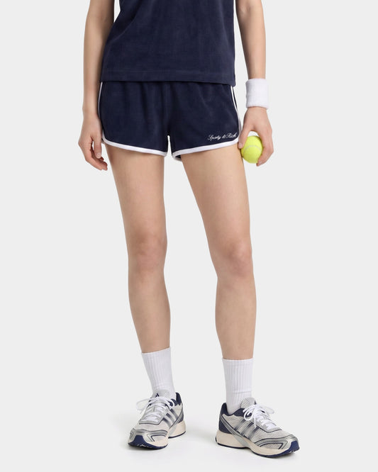 Signature Logo Terry Short - Navy/White