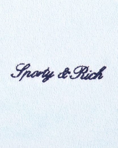 Signature Logo Terry Short - Ciel/Navy