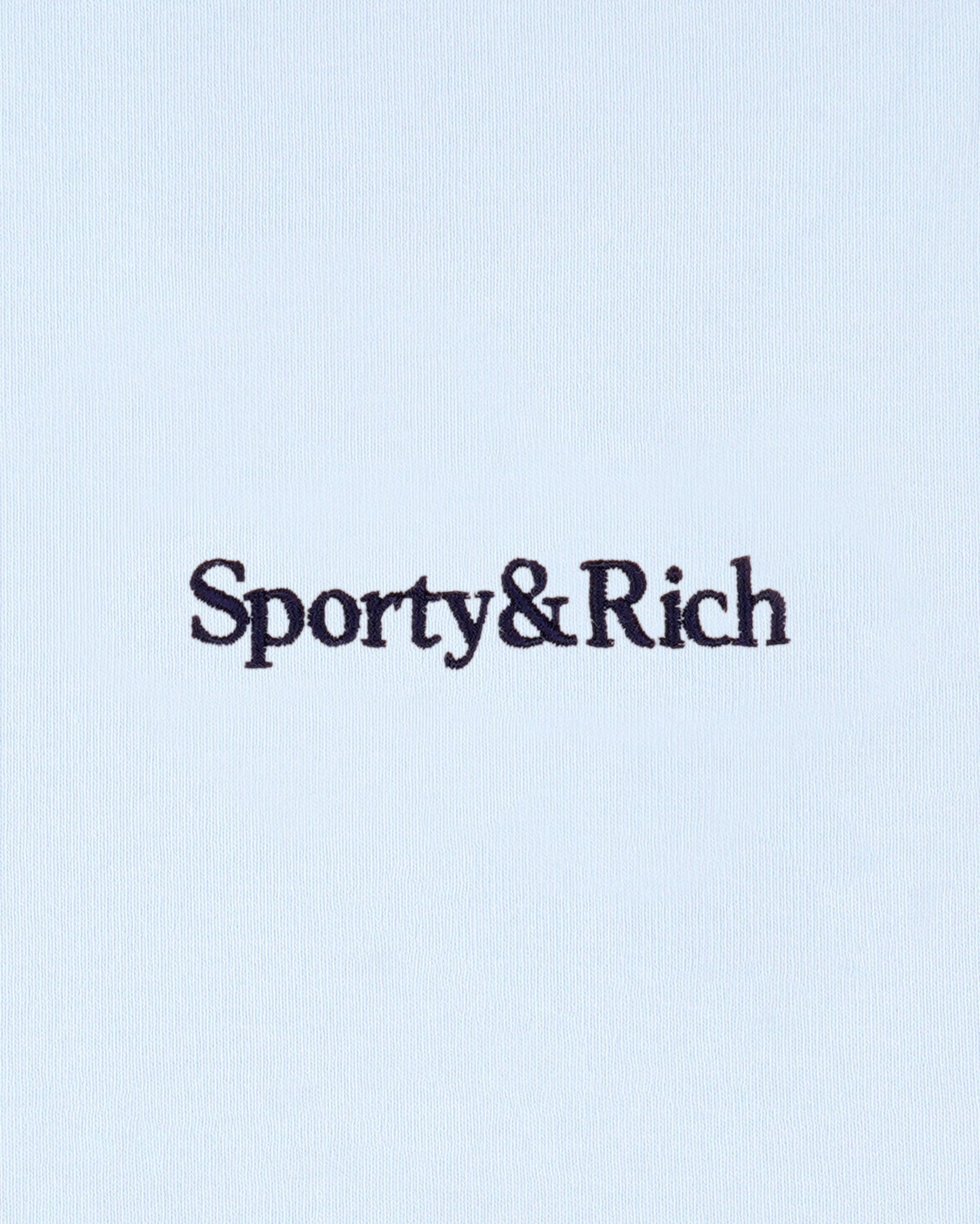 Serif Logo Embroidered Disco Short - Ciel